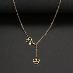 Colar Grey's Anatomy folheado a ouro 18K